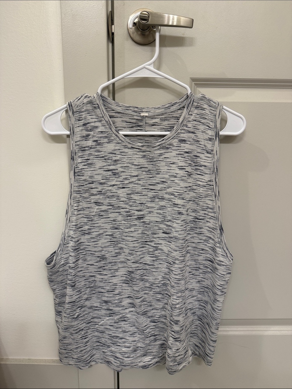 lululemon athletica Space-Dye Sleeveless Tank Top - White & Navy